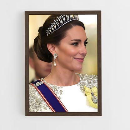 ap-catherine princess of wales-8 cadre Bois foncé