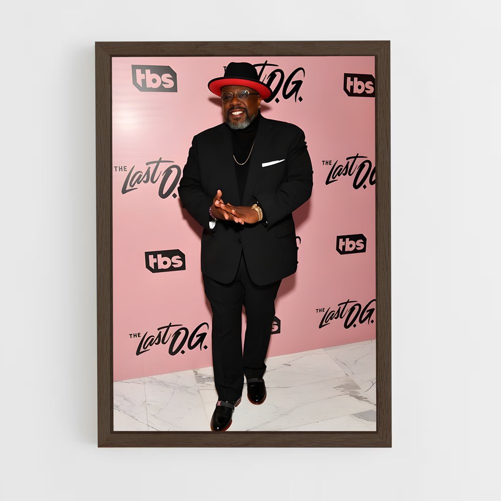 ap-cedric the entertainer-10 cadre Bois foncé