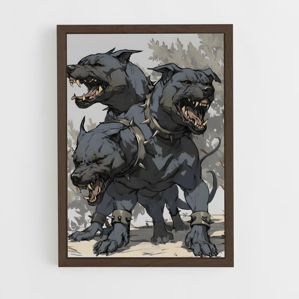 ap-cerberus-1 cadre Bois foncé