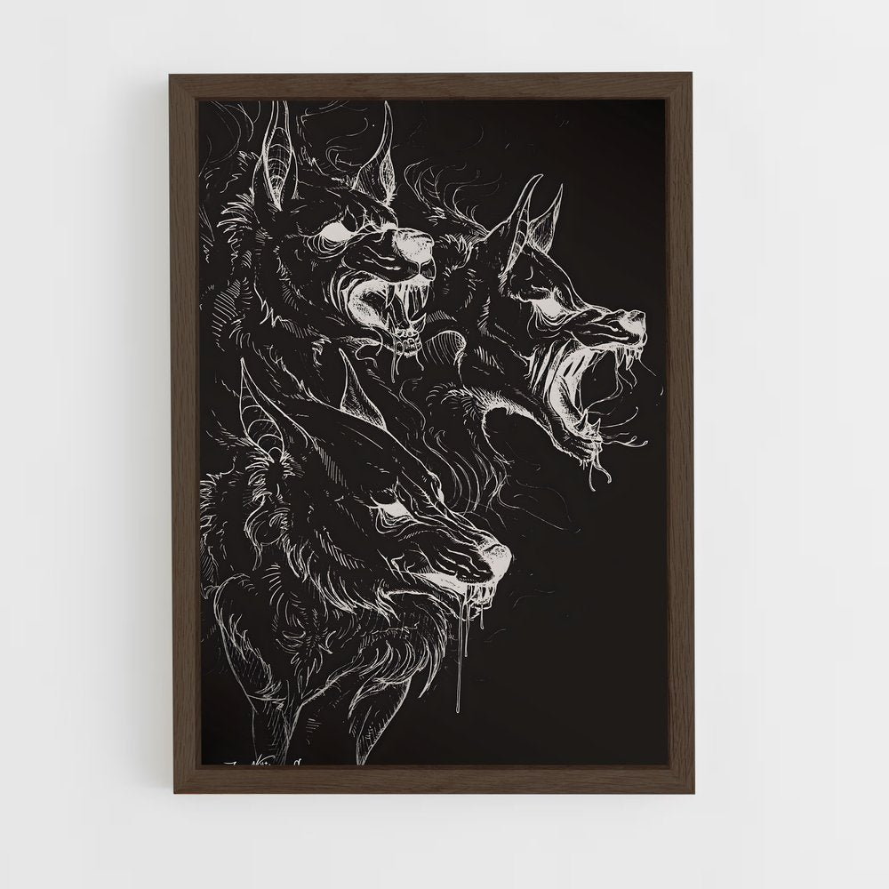 ap-cerberus-4 cadre Bois foncé