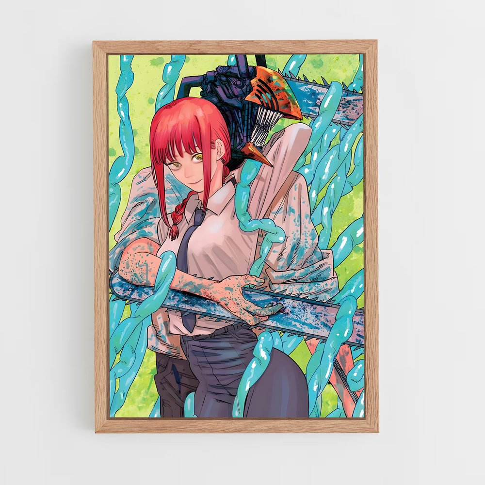 ap-chainsaw man-4 cadre Bois clair