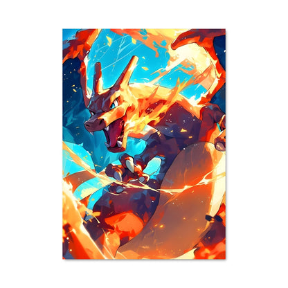 Poster Charizard en Flammes