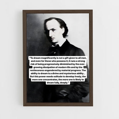 ap-charles baudelaire-6 cadre Bois foncé