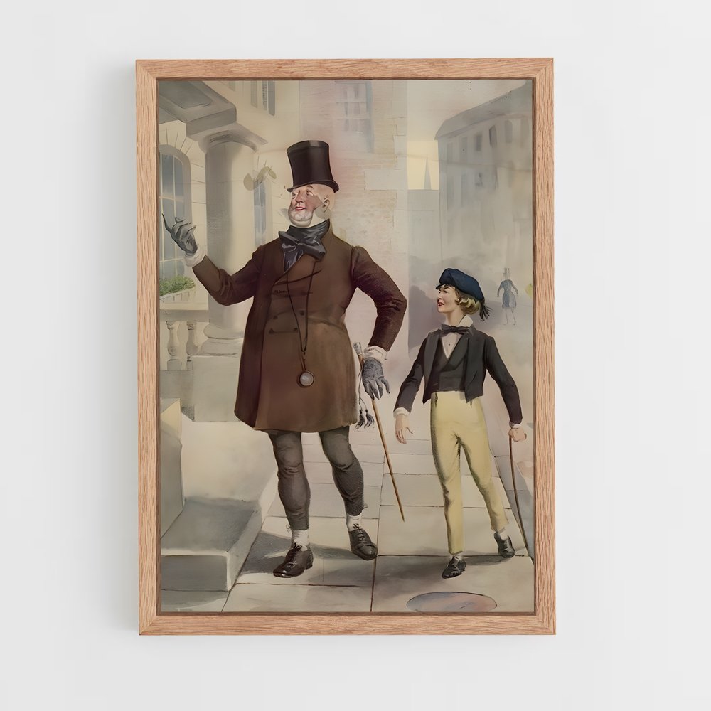 ap-charles dickens-5 cadre Bois clair
