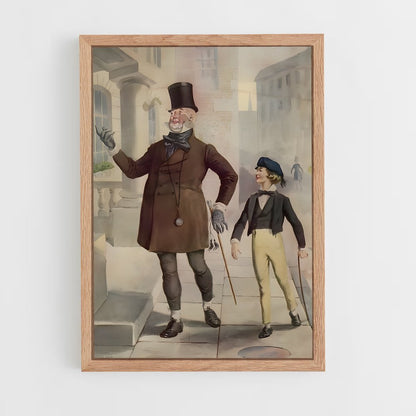 ap-charles dickens-5 cadre Bois clair