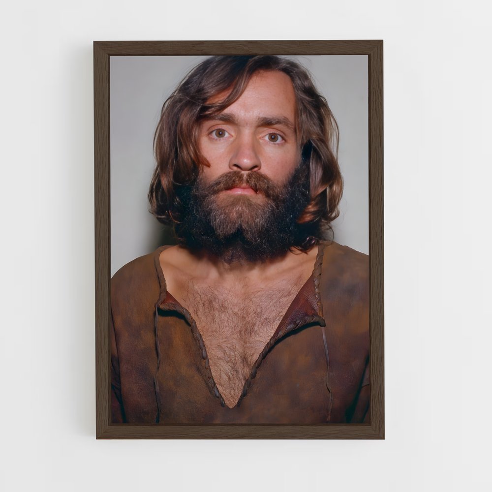 ap-charles manson-1 cadre Bois foncé