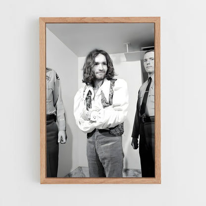 ap-charles manson-5 cadre Bois clair
