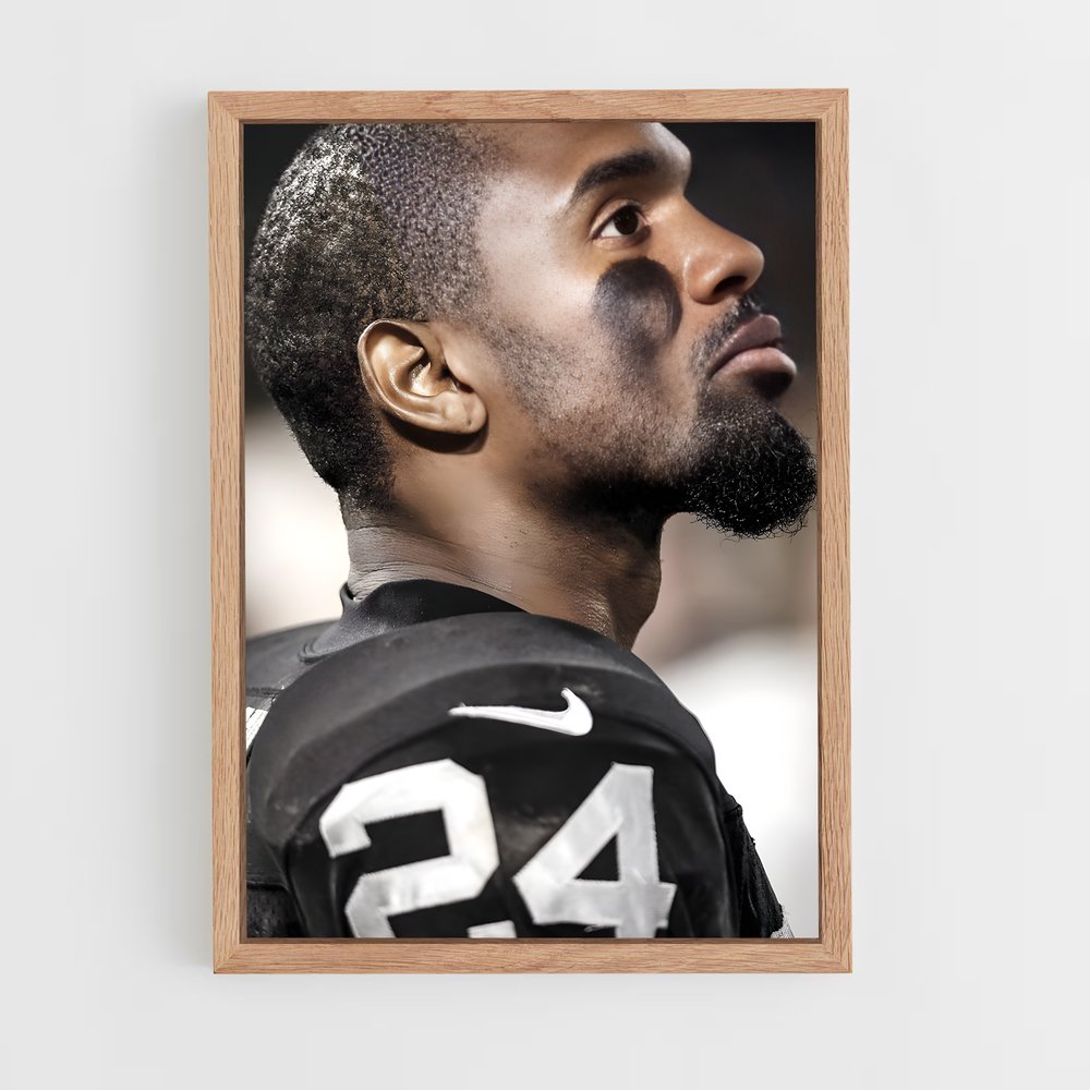ap-charles woodson-6 cadre Bois clair