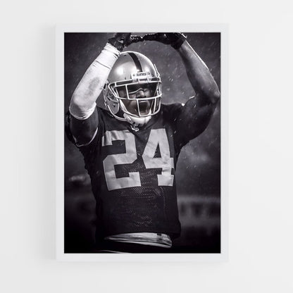 ap-charles woodson-9 cadre Blanc