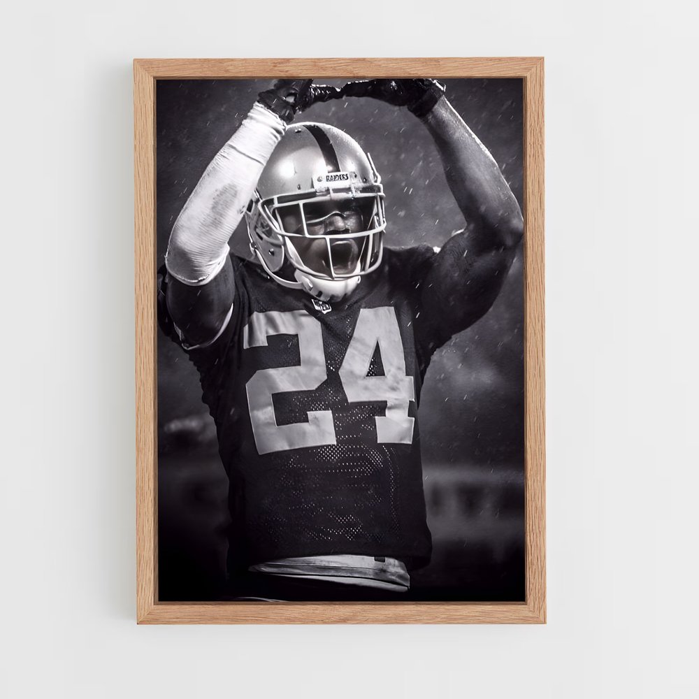 ap-charles woodson-9 cadre Bois clair