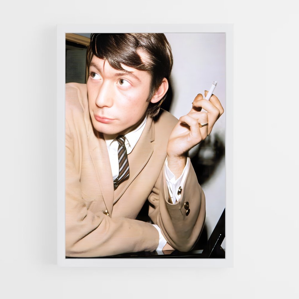 ap-charlie watts-4 cadre Blanc