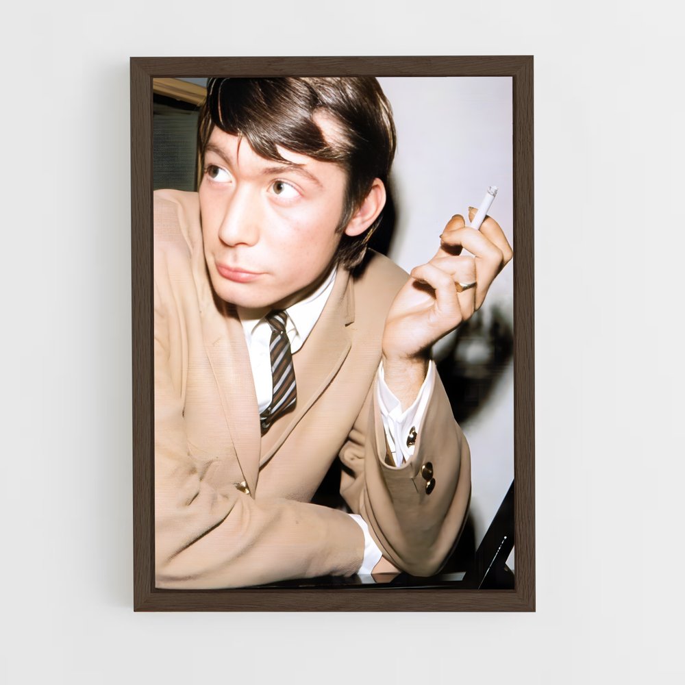 ap-charlie watts-4 cadre Bois foncé