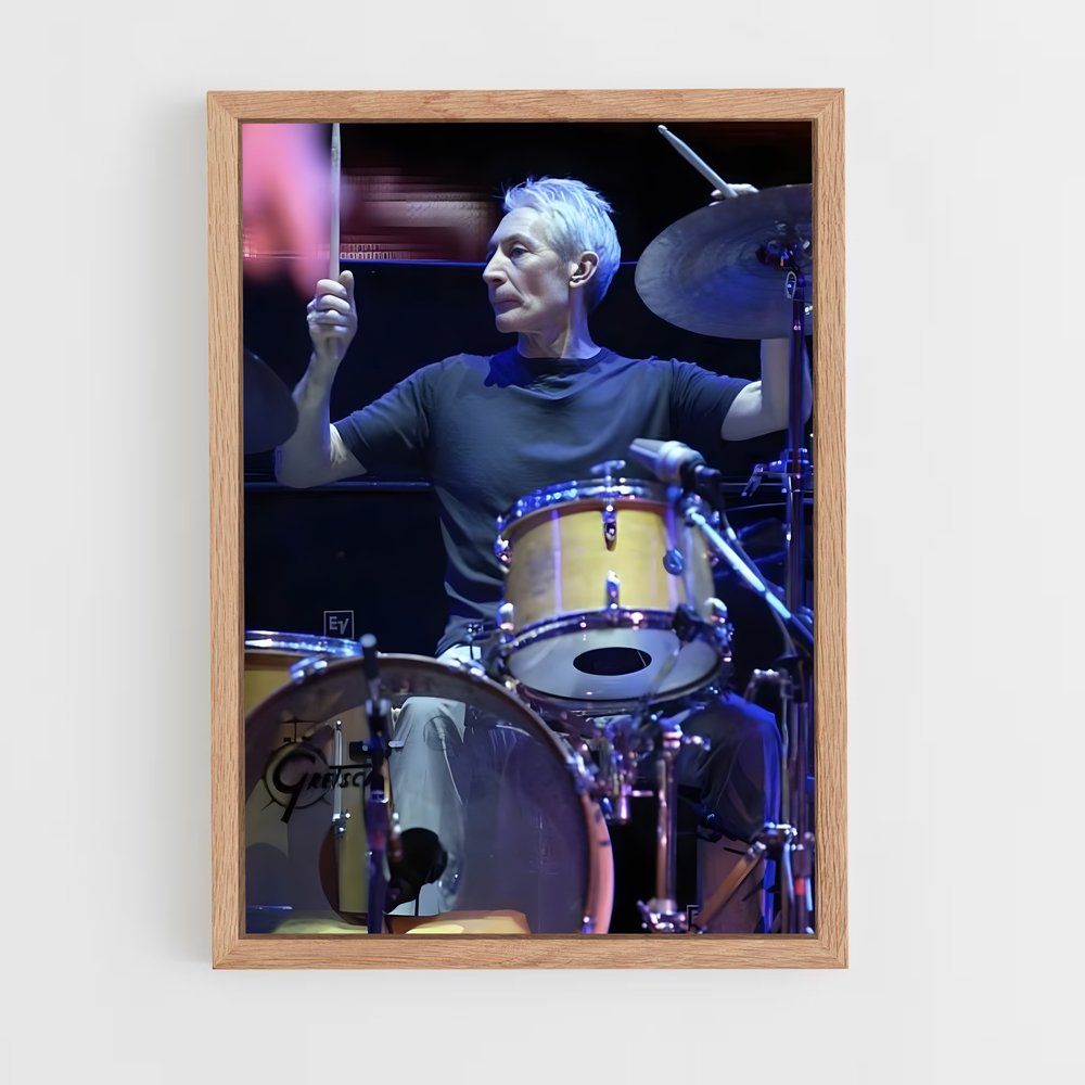 ap-charlie watts-5 cadre Bois clair