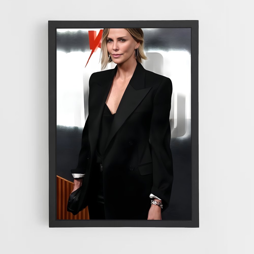 ap-charlize theron-12 cadre Noir