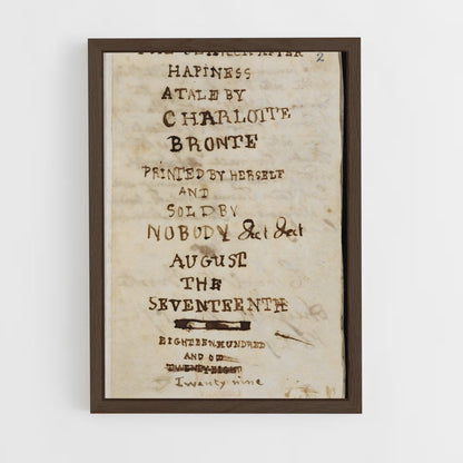 ap-charlotte bronte-3 cadre Bois foncé