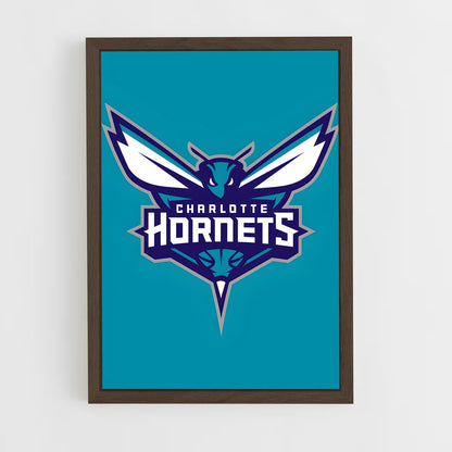 ap-charlotte hornets-1 cadre Bois foncé