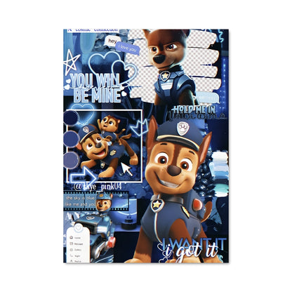 Poster Chien et Canard