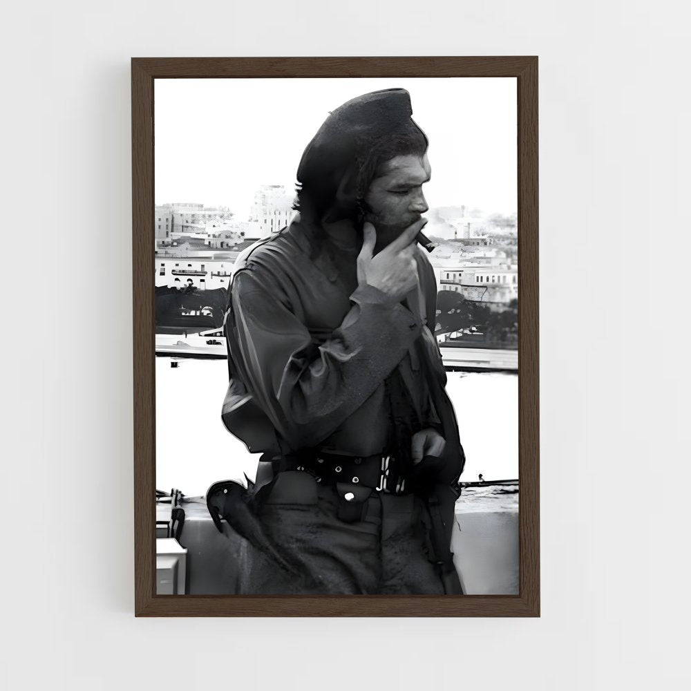 ap-che guevara-2 cadre Bois foncé