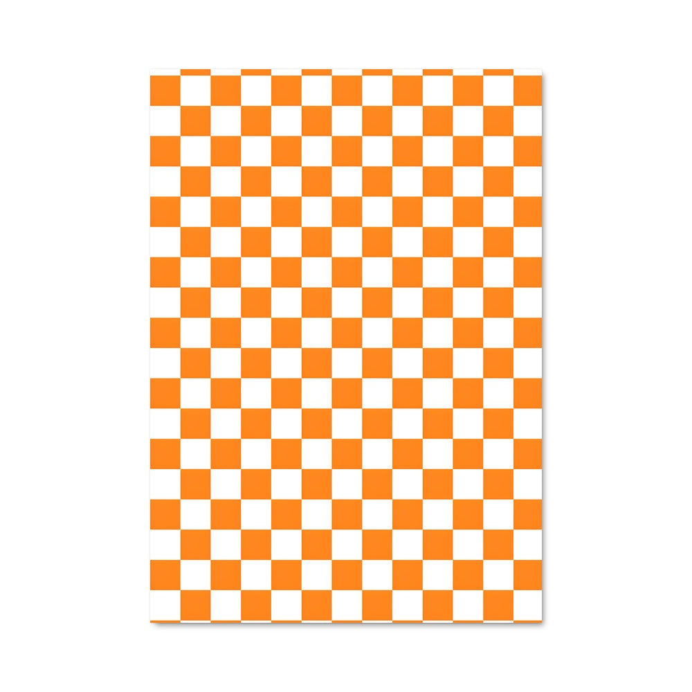 Poster Orange et Blanc