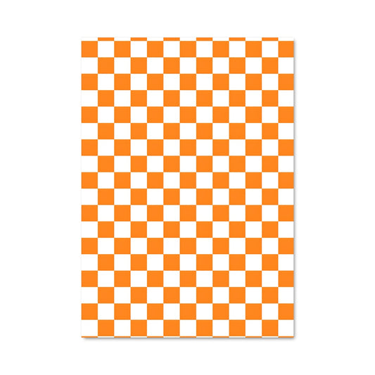Poster Orange et Blanc