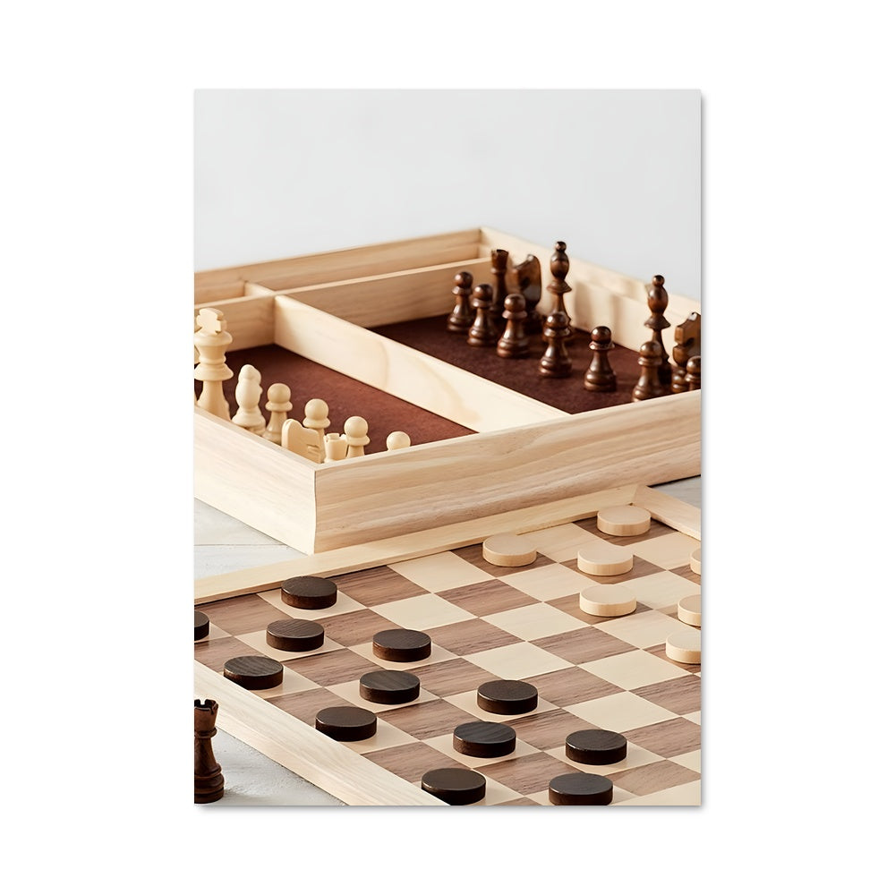 Poster Échecs Élégants