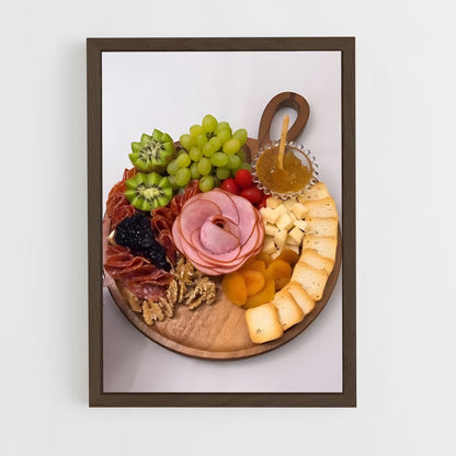 ap-cheese platter-6 cadre Bois foncé