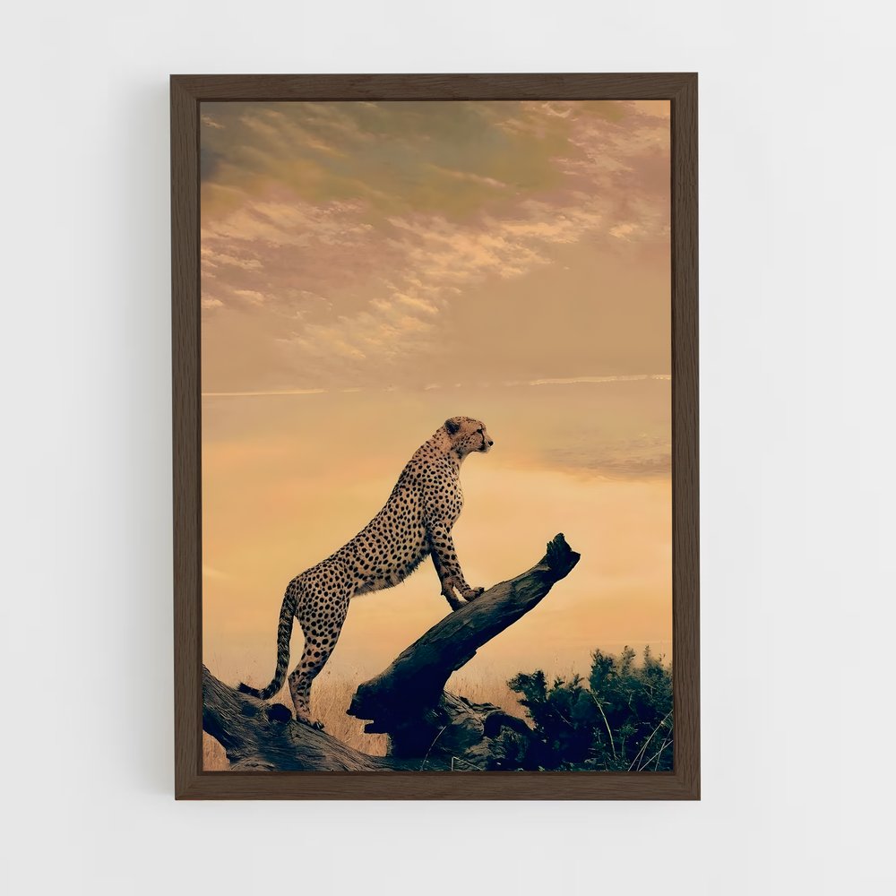 ap-cheetah-10 cadre Bois foncé
