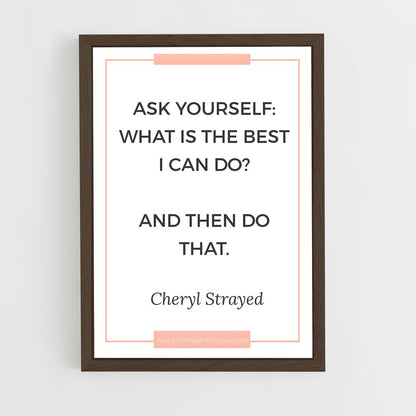 ap-cheryl strayed-5 cadre Bois foncé