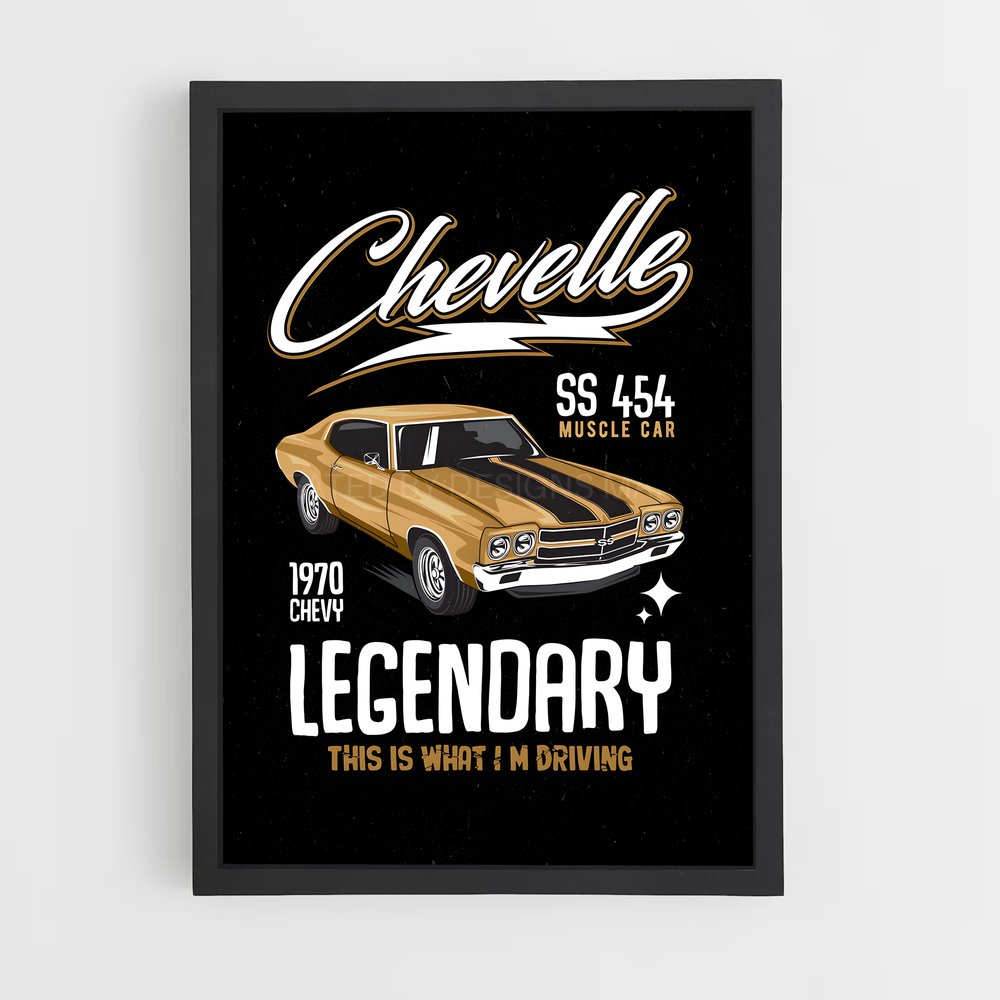 ap-chevelle ss 454-2 cadre Noir