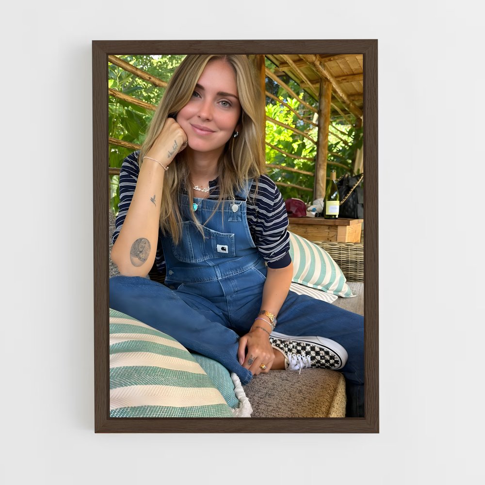ap-chiara ferragni-3 cadre Bois foncé