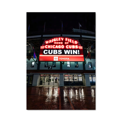 Poster Wrigley Field Glow