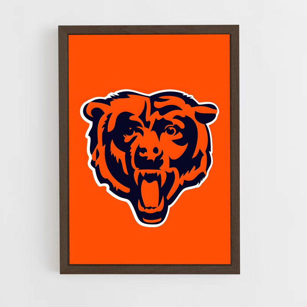 ap-chicago bears-1 cadre Bois foncé