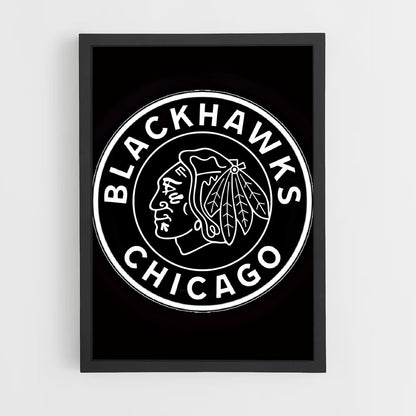 ap-chicago blackhawks-5 cadre Noir