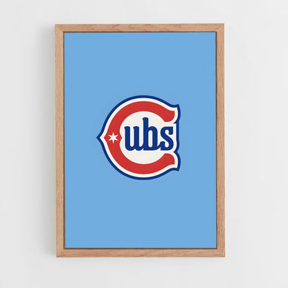 ap-chicago cubs-4 cadre Bois clair
