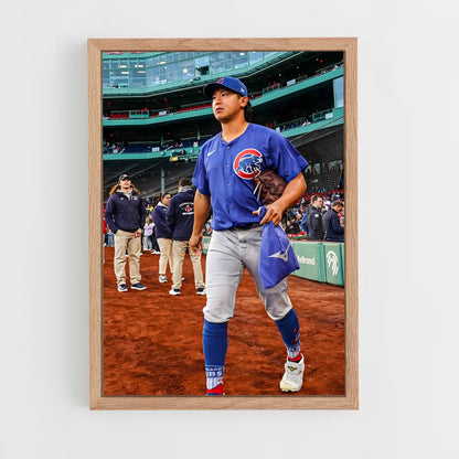 ap-chicago cubs-7 cadre Bois clair