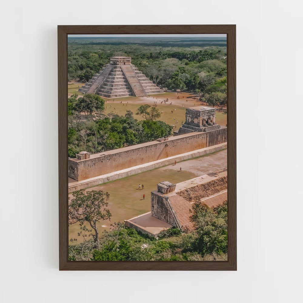 ap-chichen itza-7 cadre Bois foncé
