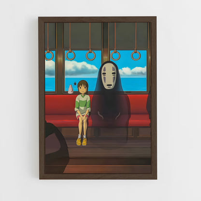 ap-chihiro spirited away-4 cadre Bois foncé