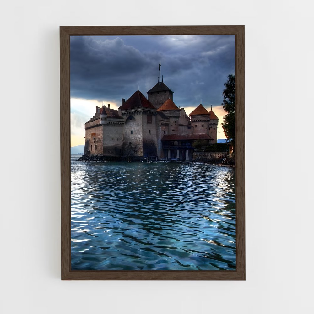 ap-chillon castle-4 cadre Bois foncé