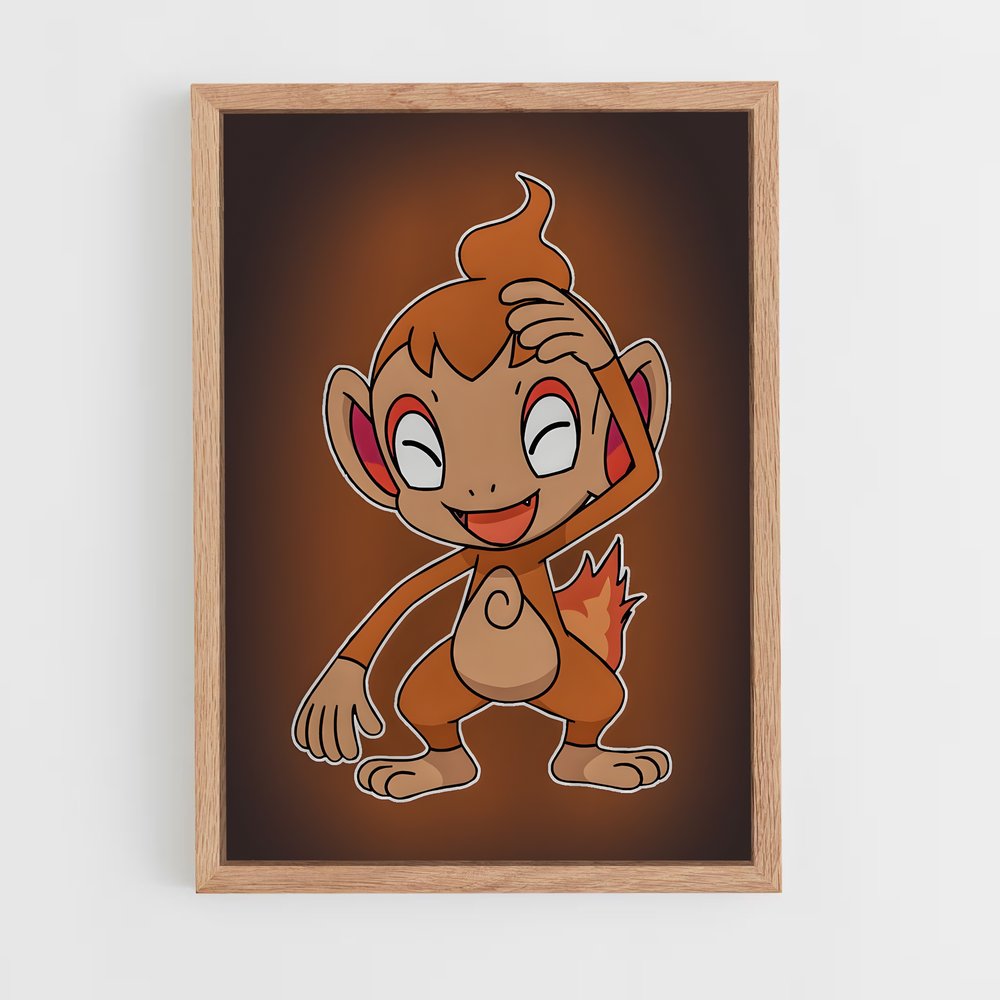 ap-chimchar-2 cadre Bois clair