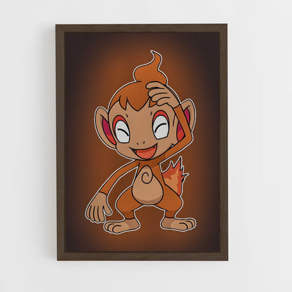 ap-chimchar-2 cadre Bois foncé