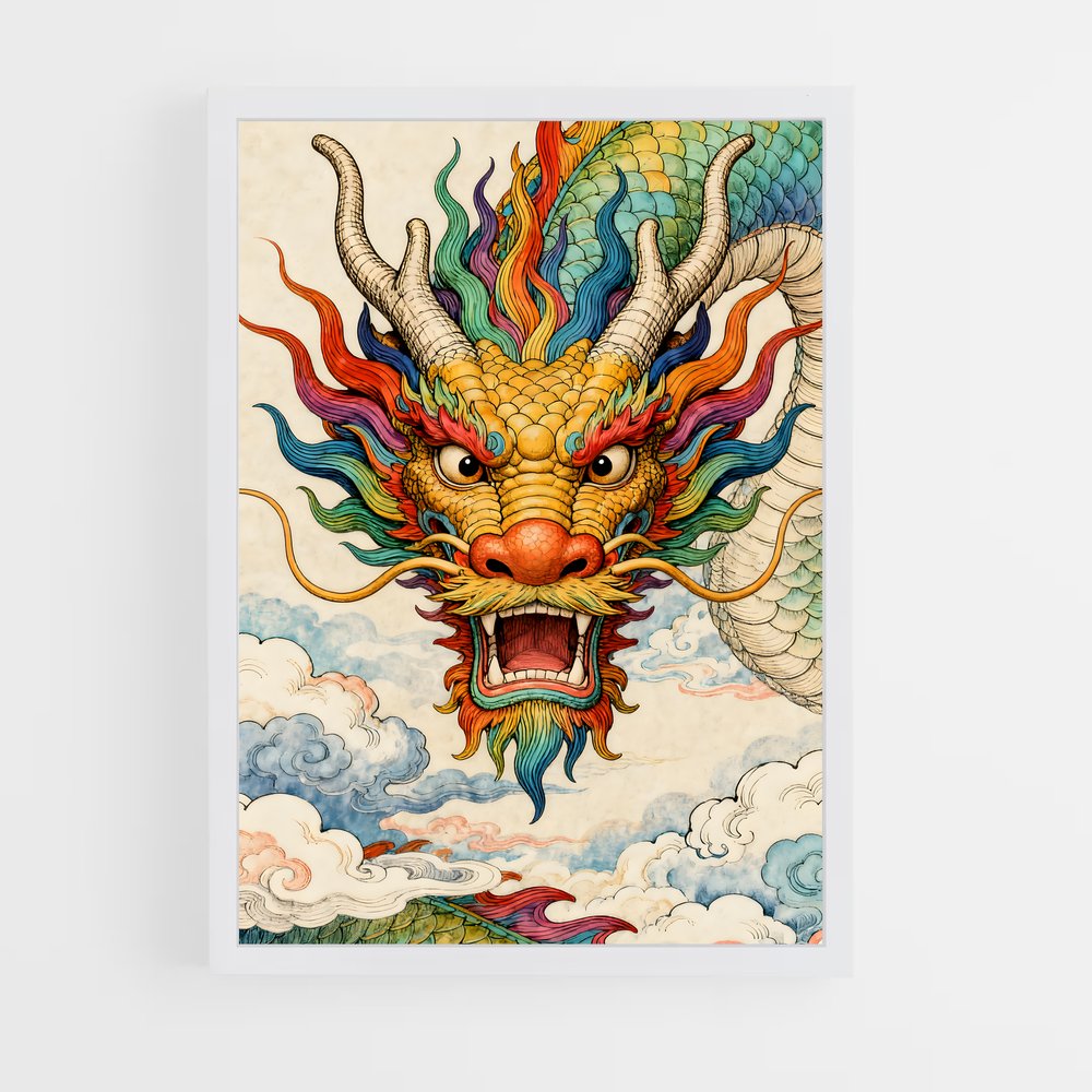 ap-chinese dragon-1 cadre Blanc