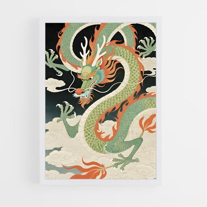 ap-chinese dragon-8 cadre Blanc