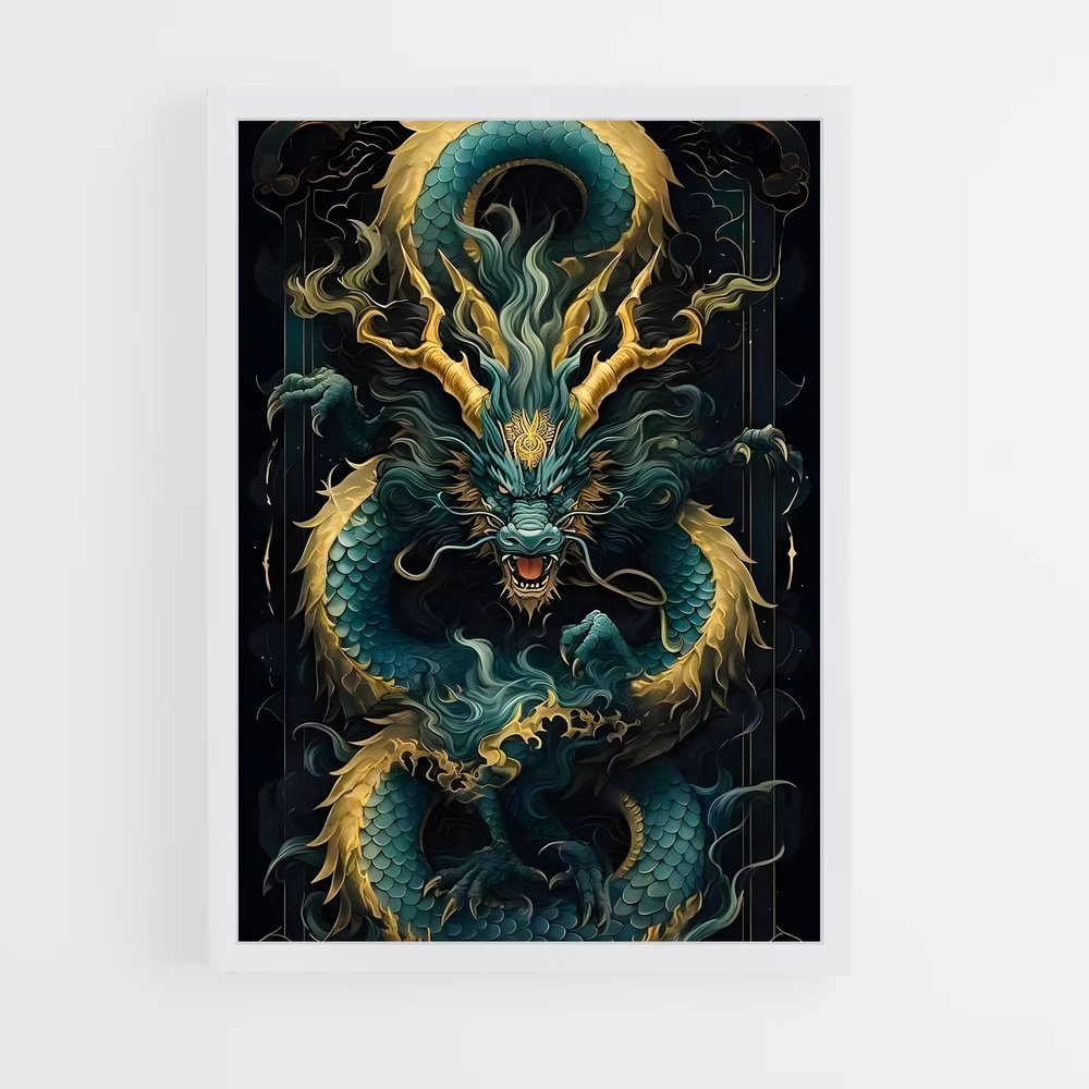 ap-chinese dragon-9 cadre Blanc