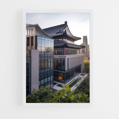 ap-chinese traditional architecture-3 cadre Blanc