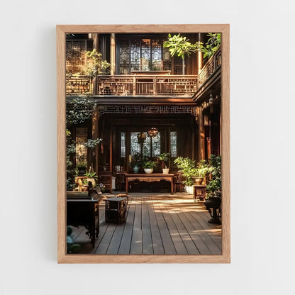 ap-chinese traditional architecture-5 cadre Bois clair