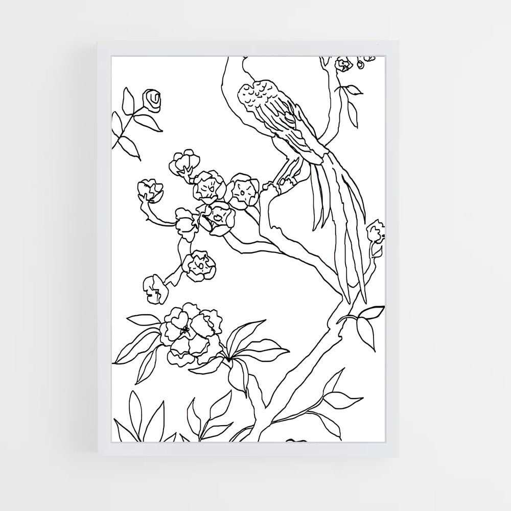 ap-chinoiserie patterns-3 cadre Blanc