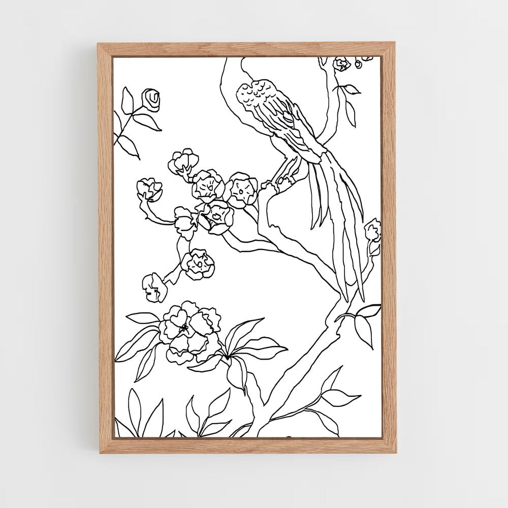 ap-chinoiserie patterns-3 cadre Bois clair