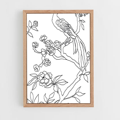 ap-chinoiserie patterns-3 cadre Bois clair