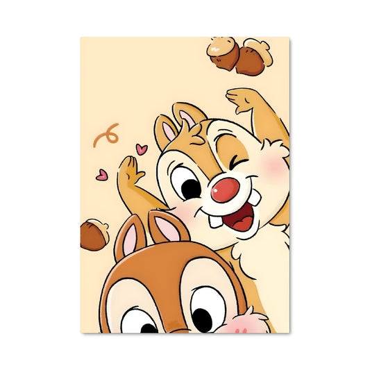 Poster Chip et Dale en Folie