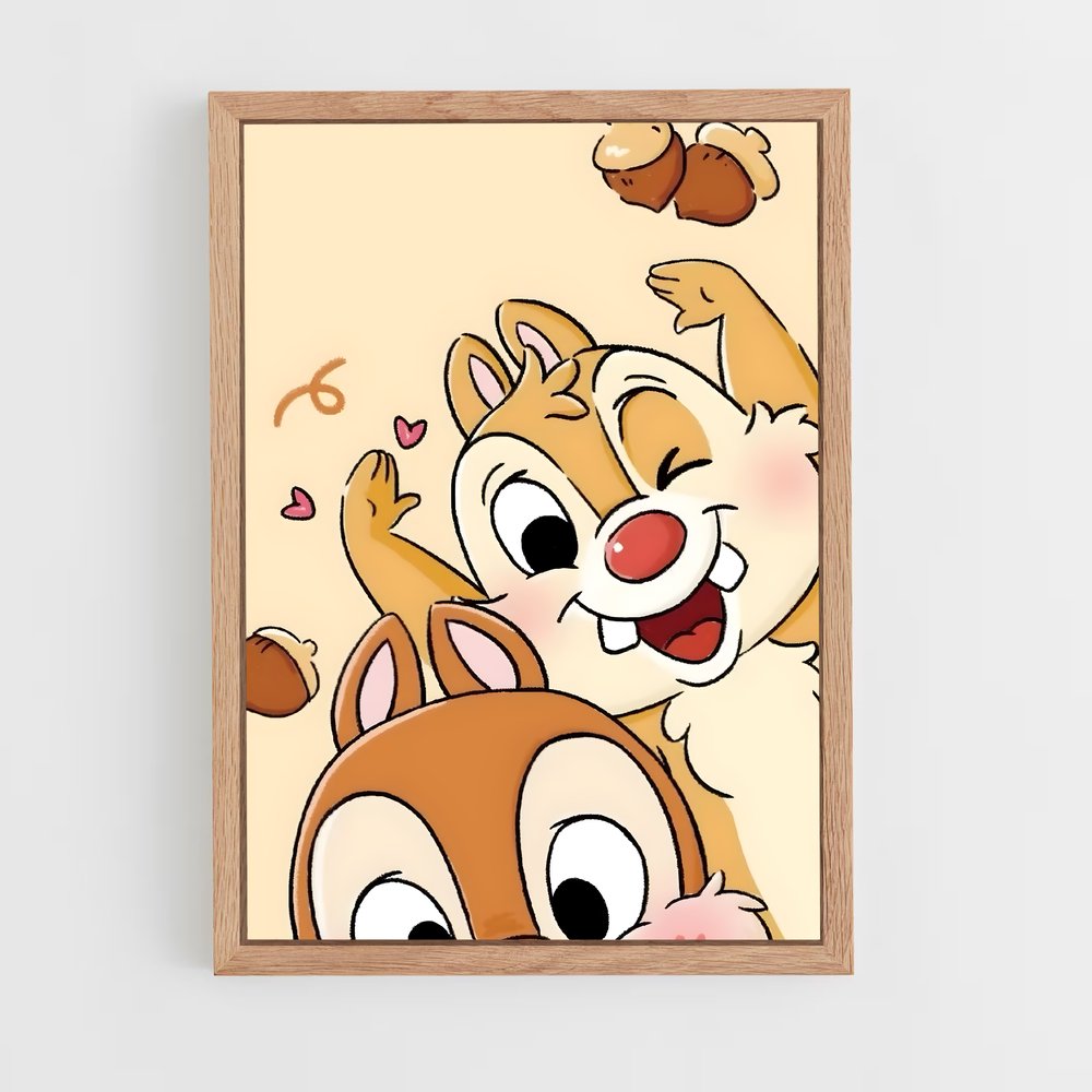 ap-chip and dale-1 cadre Bois clair